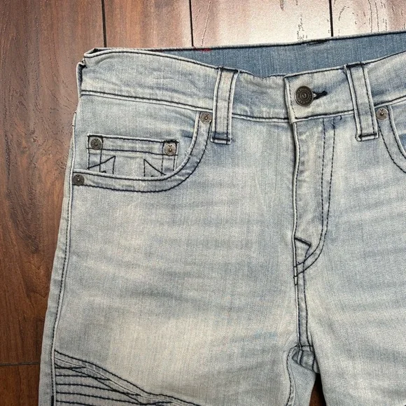 True Religion Blue Straight Jeans Classic Style - Picture 10 of 12